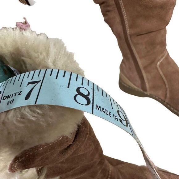 Size 9 tall faux fur baretraps zip up winter  boots - Picture 3 of 9